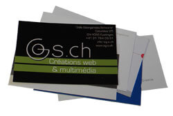 Exemples de cartes de visite